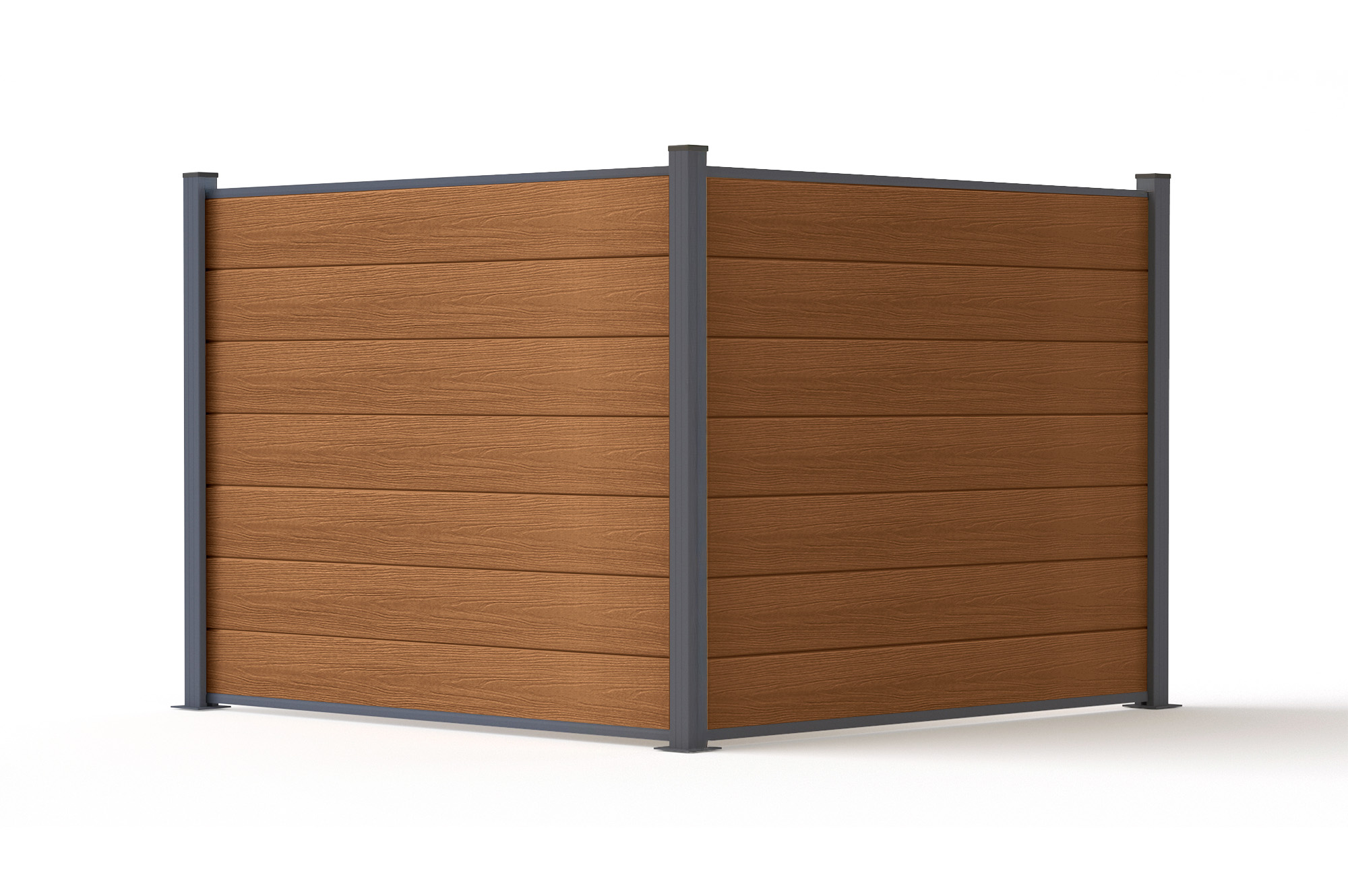 Ogrodzenie kompozytowe STOCKHORN 6m wys. 150cm na płycie tekowej 7