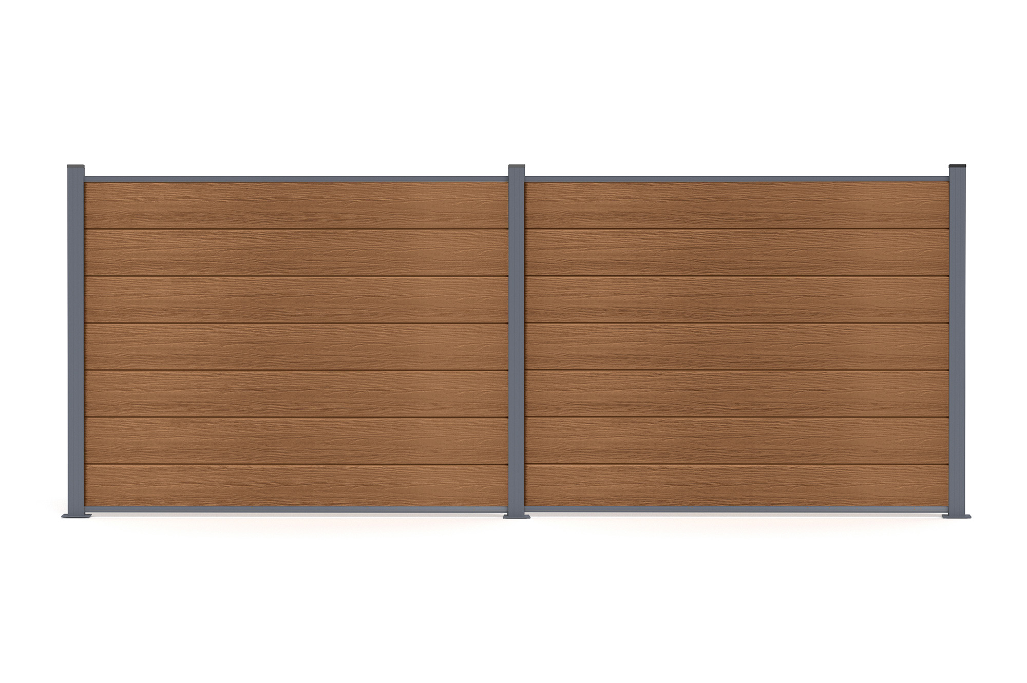 Ogrodzenie kompozytowe STOCKHORN 6m wys. 150cm na płycie tekowej 3