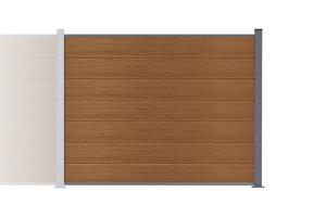 Composite fence 6m STOCKHORN H.150cm on teak plate 13