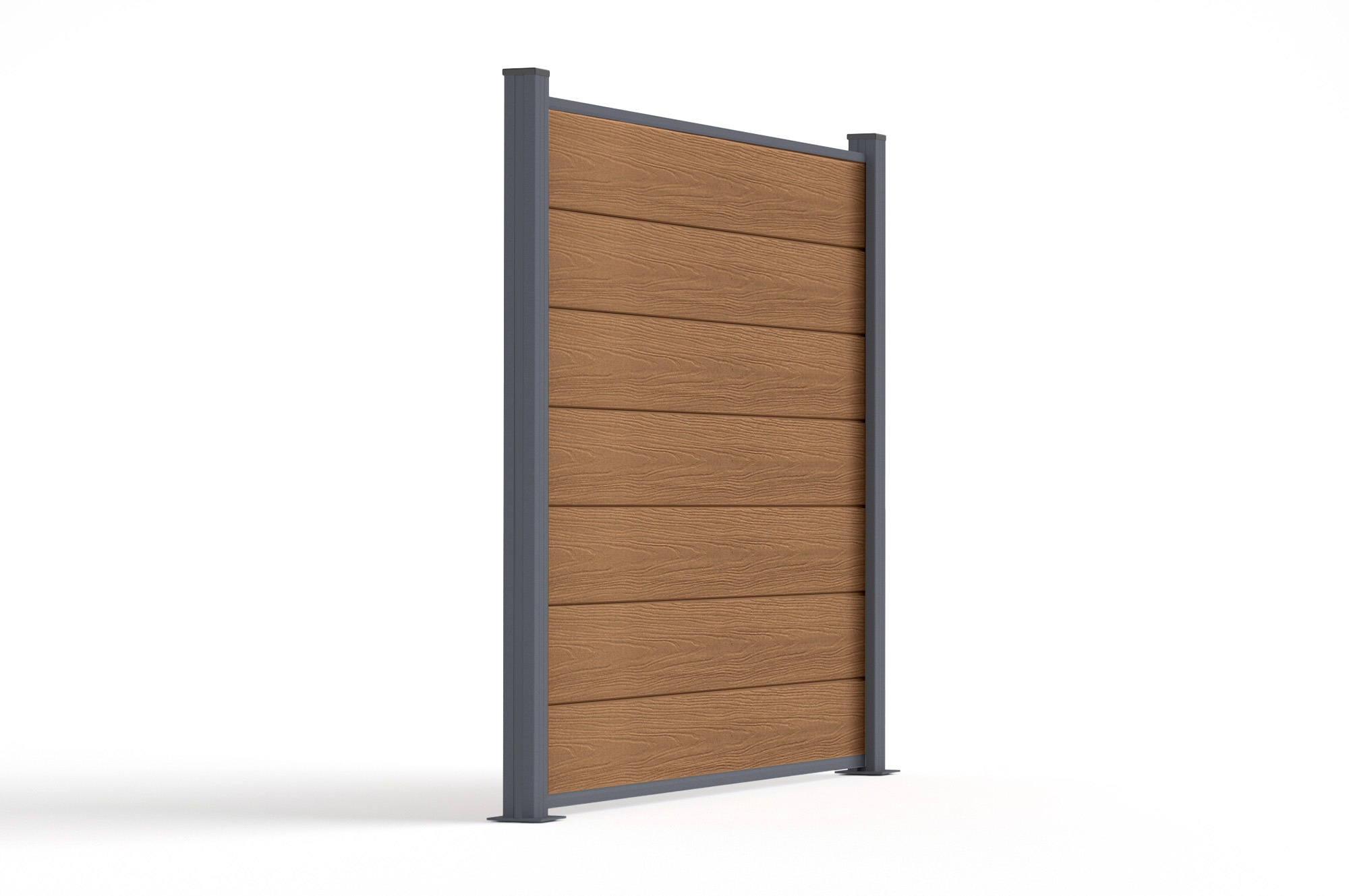 Cerca composta STOCKHORN de 8m com 150cm de altura, montada em placa de teca. 6