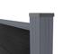 4 meter Stockhorn composiet schutting, 90 cm hoog, voor installatie in de grond, grijs 8