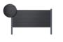 6 meter lange Stockhorn composiet schutting, 90 cm hoog, voor installatie in de grond, gri 2
