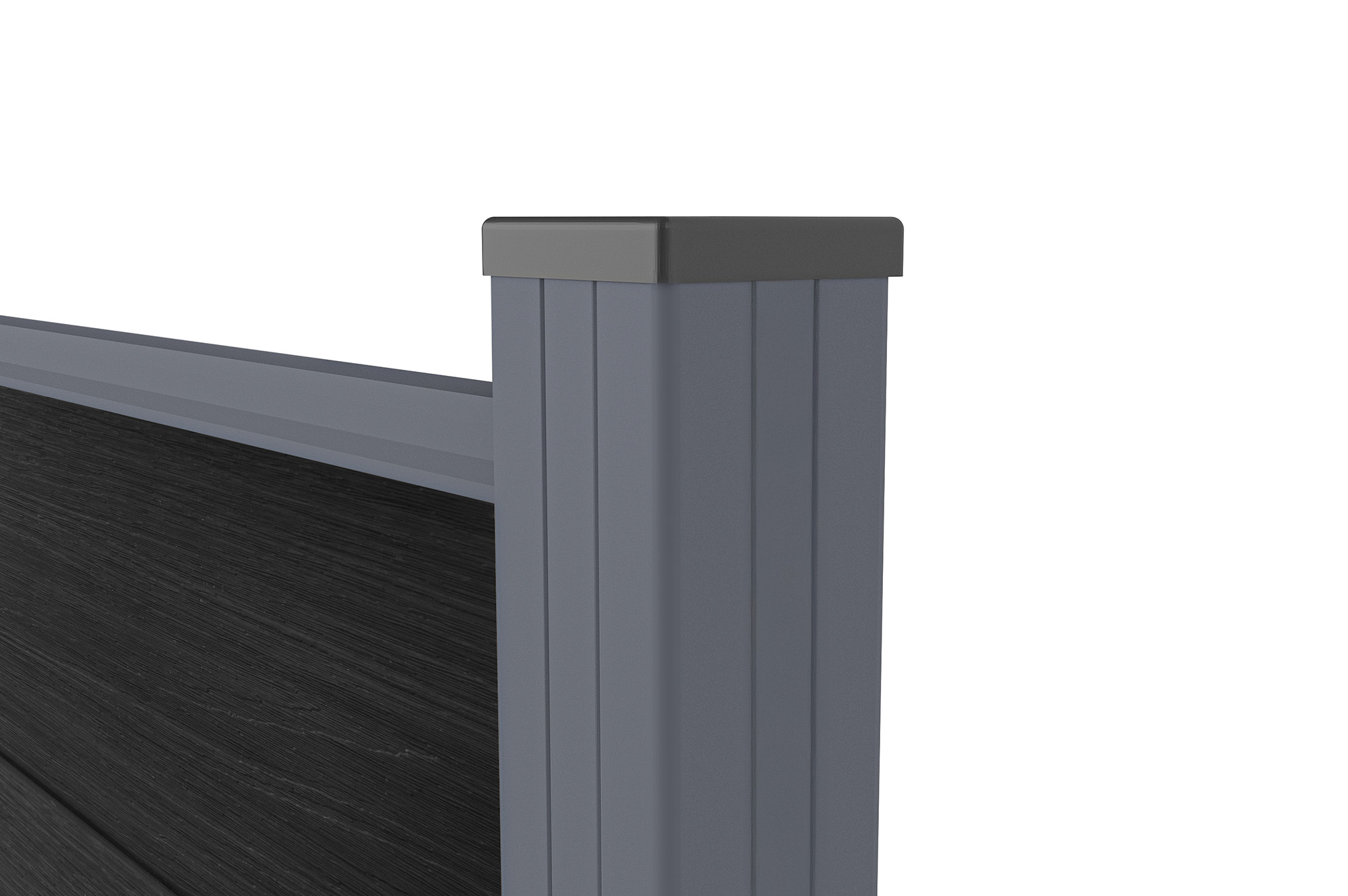 10 m langer STOCKHORN-Verbundzaun, 90 cm hoch, zur Erdverlegung, grau 8