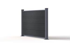 Gard compozit STOCKHORN de 10 m, înălțime 90 cm, pe plăci de bază gri 6