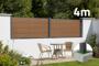 Clôture composite 4m STOCKHORN H.90cm sur platine teck main_image thumbnail