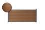 Composite fence 6m STOCKHORN H.90cm on teak plate 2