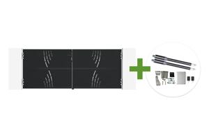 NALI VELETA 3m matzwart stalen draaipoort, 120cm hoog + Ranger B150 motor main_image