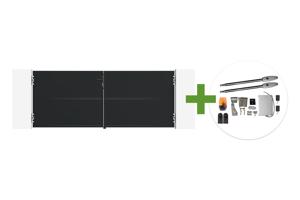 NALI 3m matzwarte stalen draaipoort, 120cm hoog + Tanker B250 motor main_image