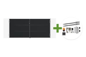 NALI 3m Matte Black Steel Swing Gate, 140cm High + Tanker B250 Motor main_image
