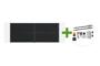 NALI 3.5m matte black steel swing gate, 140cm high + Tanker B250 motor main_image thumbnail