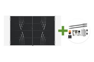 Portail battant acier noir mat 3m NALI VELETA H.200cm + moteur Tanker B250 main_image