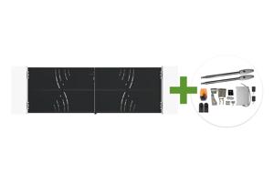 NALI VELETA 3,5m mattsvart stålgrind, 120cm hög + Tanker B250 motor main_image