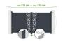 Adjustable swing gate, 3m wide, CERVINA RUIVO, H.160cm, grey aluminum main_image thumbnail