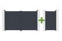 CALANCIA 3m H.180cm swing gate, grey aluminum + CALANCIA pedestrian gate, grey aluminum main_image thumbnail