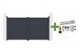 CALANCIA 3m H.160cm grey aluminum swing gate + TANKER B250 motor main_image thumbnail