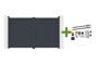 CALANCIA 3m H.180cm grey aluminum swing gate + TANKER B250 motor main_image thumbnail