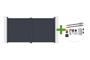CALANCIA 3.5m H.180cm swing gate, grey aluminum + TANKER B250 motor main_image thumbnail