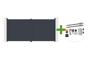 CALANCIA 4m H.180cm swing gate, grey aluminum + TANKER B250 motor main_image thumbnail