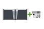 Swing gate 3.5m CERVINA H.160cm gray aluminum + HICKER B200 motor main_image thumbnail