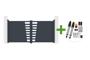 Swing gate 3m CERVINA H.140cm gray aluminum + TANKER B700 motor main_image thumbnail