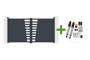 Swing gate 3m CERVINA H.160cm gray aluminum + TANKER B700 motor main_image thumbnail