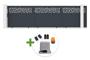 5m DOLOMITE RUIVO sliding gate, 140cm high, grey aluminum + TANKER C600 sliding gate motor main_image thumbnail