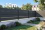 Semi-openwork black steel fence with corner post VELINO 10m H.80cm main_image thumbnail