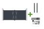VELETA 3.5m H.160cm grey aluminum swing gate + 2 posts + Hicker B200 motor main_image thumbnail