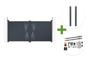 3 m VELETA H.140 cm graues Aluminium-Schwingtor + 2 Pfosten + Tanker B250 Motor main_image thumbnail