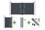 3m VELETA H.160cm grey swing gate + 1m VELETA H.160cm pedestrian gate + 4 posts + Ranger B150 motor main_image thumbnail