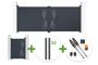 3.5m VELETA swing gate, 140cm high, grey + 1m VELETA pedestrian gate, 140cm high + 4 posts + Tanker B250 motor main_image thumbnail