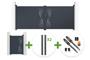 3.5m VELETA swing gate, 140cm high, grey + 1m VELETA pedestrian gate, 140cm high + 4 posts + Tanker B700 motor main_image thumbnail