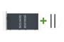 3m SUNNY sliding gate, 160cm high, grey aluminum + 2 grey aluminum posts main_image thumbnail