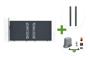 SUNNY 3m sliding gate, 140cm high, grey aluminum + 2 posts + Tanker C600 motor main_image thumbnail