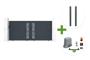 3.5m SUNNY sliding gate, 160cm high, grey aluminum + 2 posts + Tanker C600 motor main_image thumbnail