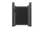 ATHOS 1m H.140cm anthracite grey composite wood gate with aluminium frame + 2 aluminium posts 15x15cm 2