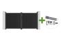 ATHOS 3m H.160cm Anthracite Grey Composite Wood Swing Gate with Aluminium Frame + RANGER B150 Motor main_image thumbnail