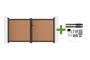Cancello a battente ATHOS 3m H.160cm in legno composito di teak con telaio in alluminio + motore HIKER B200 main_image thumbnail