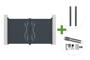 Portail battant 3m LIFE H.180cm aluminium gris + 2 poteaux ELDA + motorisation Ranger B150 main_image thumbnail