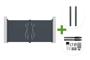 LIFE 3,5 m H. 180 cm graues Aluminium-Schwingtor + 2 ELDA-Pfosten + Hicker B200-Motor main_image thumbnail