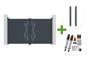 Portail battant 3m LIFE H.180cm aluminium gris + 2 poteaux ELDA + motorisation Tanker B700 main_image thumbnail