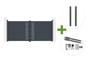 3.5m ARLBERG swing gate, 160cm high, grey aluminum + 2 ELDA posts + Ranger B150 motor main_image thumbnail