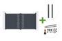 3 meter brede ARLBERG draaipoort, 160 cm hoog, grijs aluminium + 2 ELDA palen + Tanker B250 motor main_image thumbnail