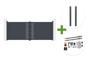 4m ARLBERG swing gate, 160cm high, grey aluminum + 2 ELDA posts + Tanker B250 motor main_image thumbnail