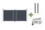 3,5 m ARLBERG Schwingtor, 180 cm hoch, graues Aluminium + 2 ELDA Pfosten + Tanker B250 Motor main_image thumbnail