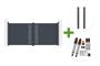 3.5m ARLBERG swing gate, 160cm high, grey aluminum + 2 ELDA posts + Tanker B700 motor main_image thumbnail
