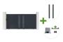 3.5m ARLBERG sliding gate, 180cm high, grey aluminum + 2 ELDA posts + Ranger C300 motor main_image thumbnail