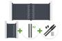 3.5m ARLBERG swing gate, 160cm high, grey + 1m ARLBERG pedestrian gate, 160cm high, grey + 4 ELDA posts + Hicker B200 motor main_image thumbnail