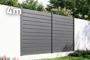 VANO 4m H.180cm Grey Louvered Aluminium Fence main_image thumbnail