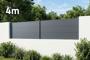 Aluminiumzaun breite Lamellen 4m H.90 anthrazitgrau - ALPIS main_image thumbnail